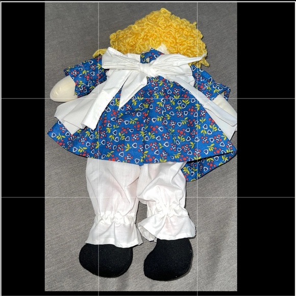 Raggedy Ann Doll, 15 inches, Handmade By Fran - Picture 5 of 6